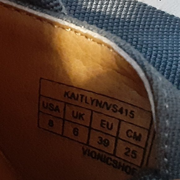 VIONIC Kaitlyn Espadrille blue  Wedge ribbon ties - Picture 10 of 10